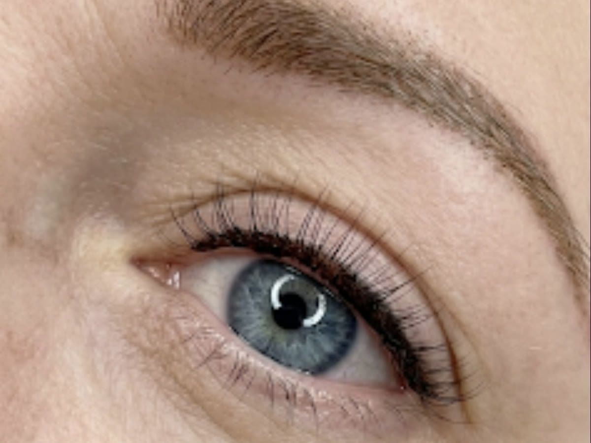 Wimpernkranz nach der Verdichtung, Nahaufnahme